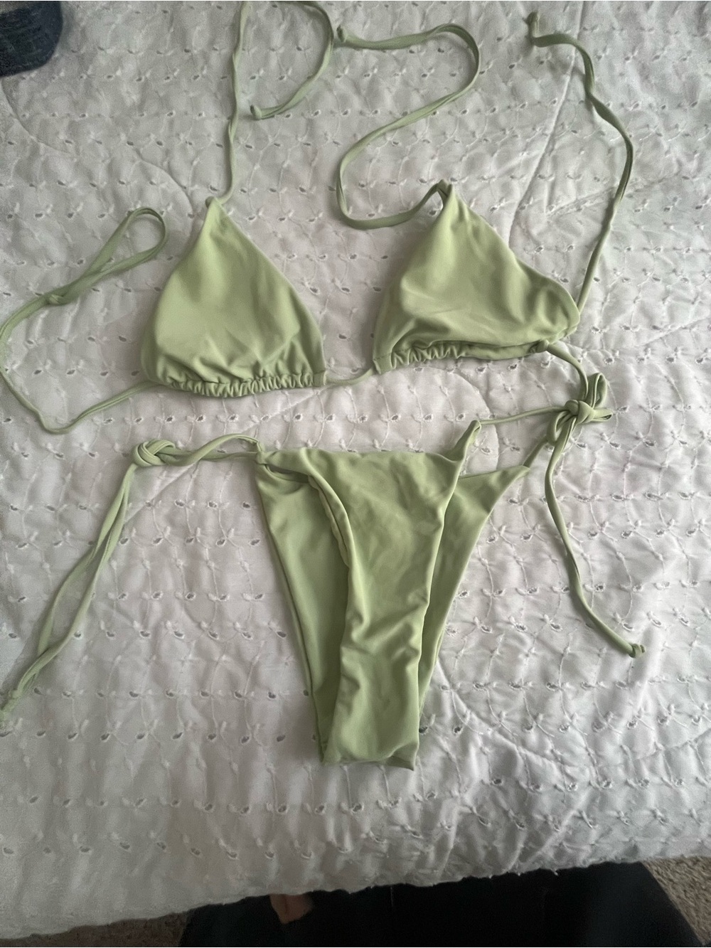 Light Green String Bikini Set